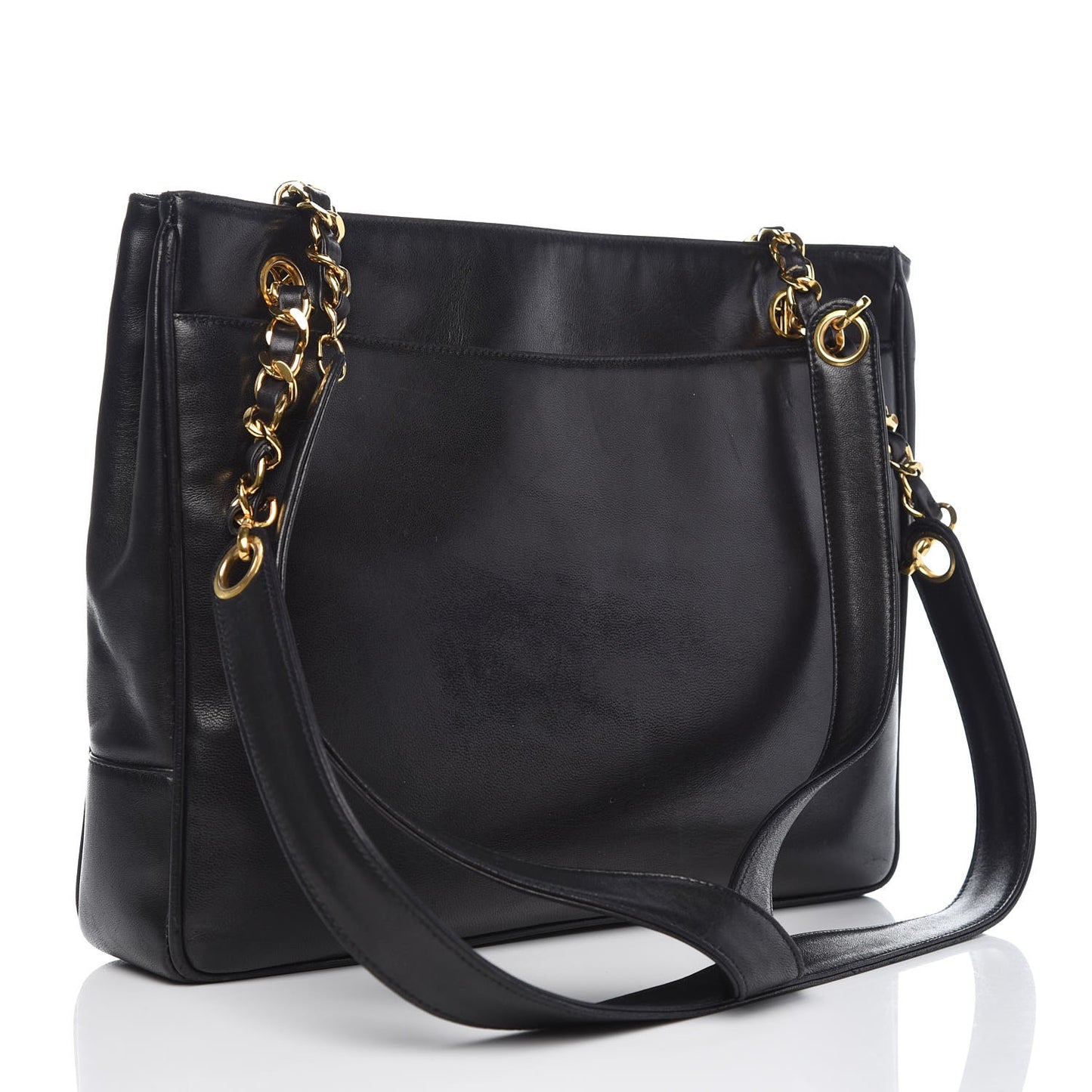 Lambskin CC Shoulder Bag Black