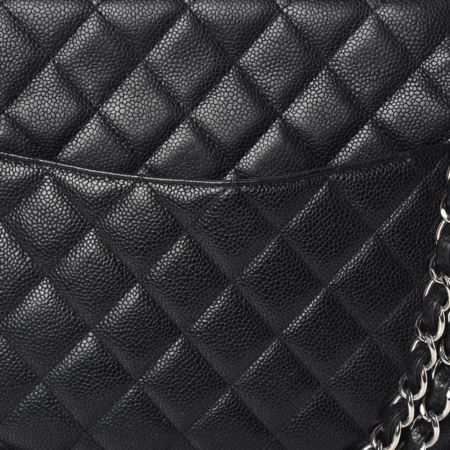 Caviar Quilted Maxi Single Flap Black