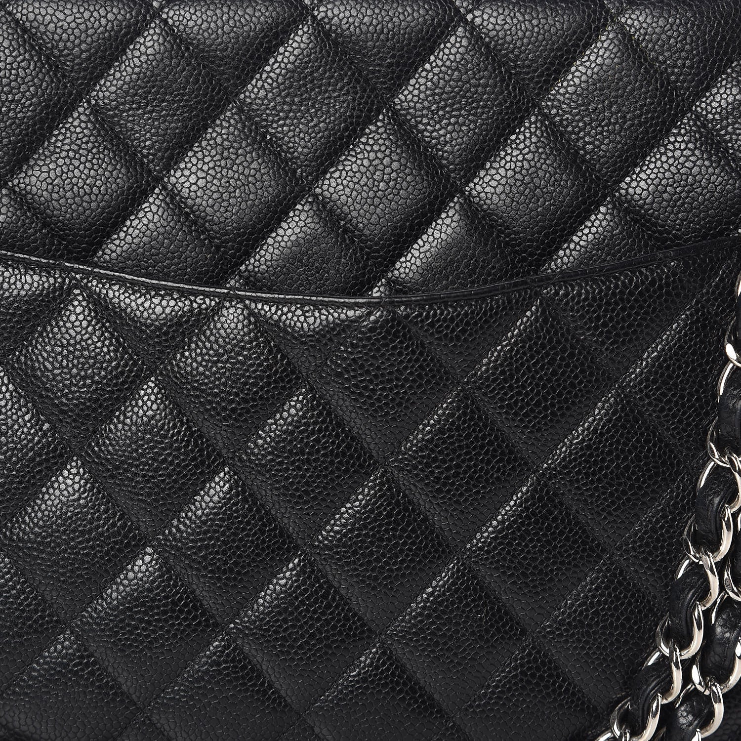 Chanel Caviar Quilted Maxi Single Flap Black 12 of 14