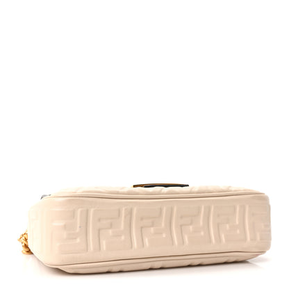 Fendi Nappa Small FF Embossed Midi Chain Baguette Camelia 4 of 10