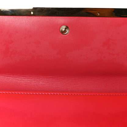 Jimmy Choo Patent Milla Wallet on Chain Geranium 8 of 8