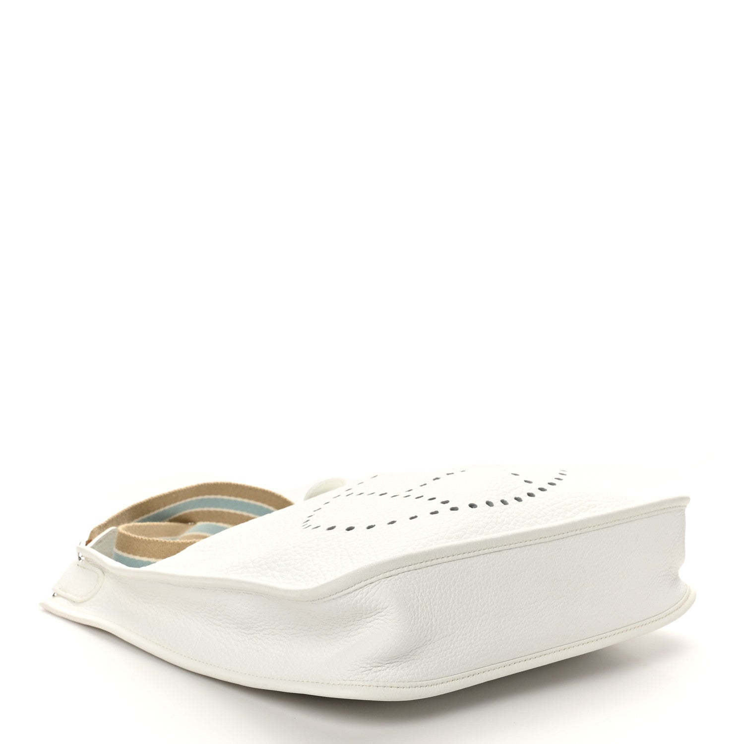 Hermes Taurillon Clemence Amazone Evelyne II PM White White 4 of 10