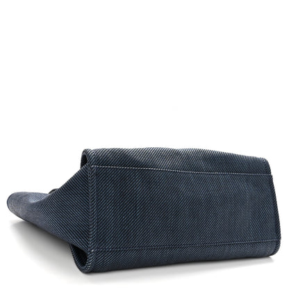 Chanel Denim Medium Deauville Tote Dark Blue 4 of 9