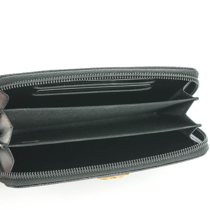 Chanel Caviar Quilted Small Boy Zip Around Wallet Black 5 of 8