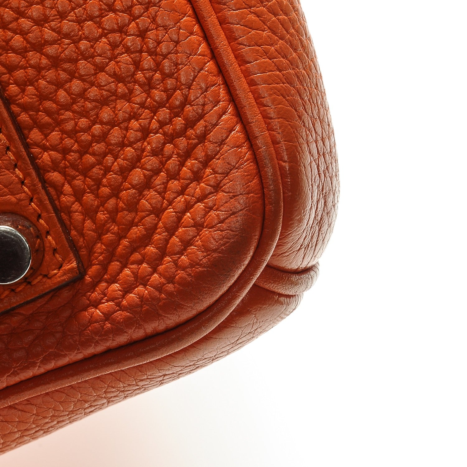 Hermes Taurillon Clemence Birkin 35 Orange 12 of 30
