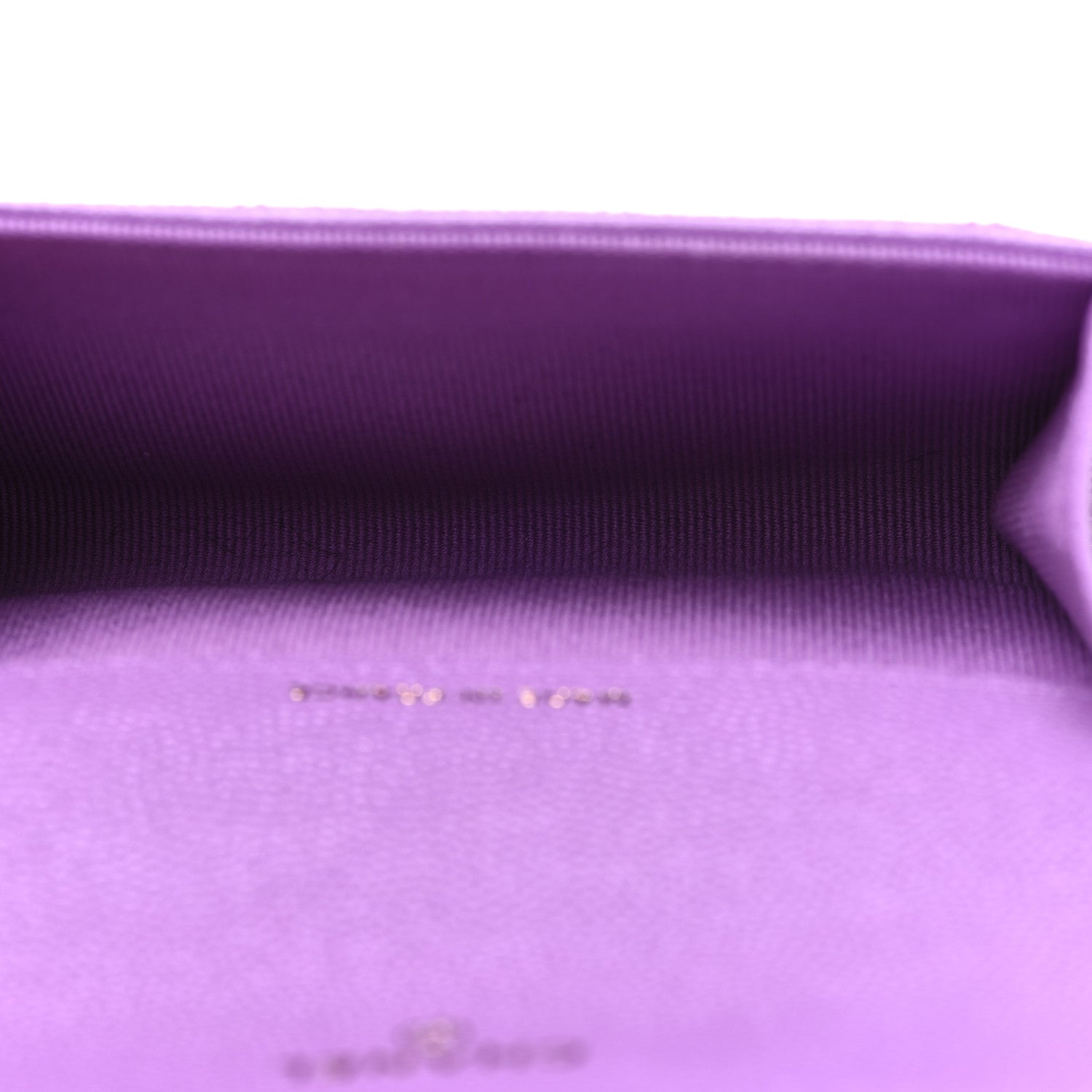 Chanel Caviar Quilted Flap Card Holder Wallet Purple 5 of 9