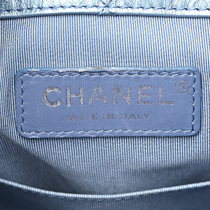 Chanel Iridescent Lambskin Calfskin Small Quilted Gabrielle Backpack Light Purple 6 of 16