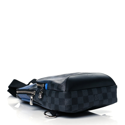 Louis Vuitton Damier Graphite Giant Avenue Sling Backpack Blue 3 of 8