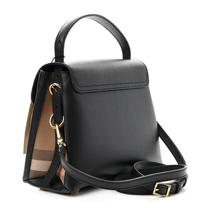 Burberry Derby Calfskin House Check Small Camberley Black 3 of 8