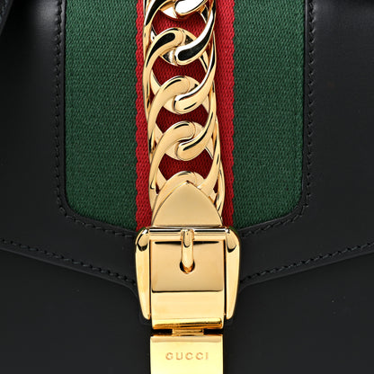 Gucci Calfskin Small Sylvie Shoulder Bag Black 6 of 11