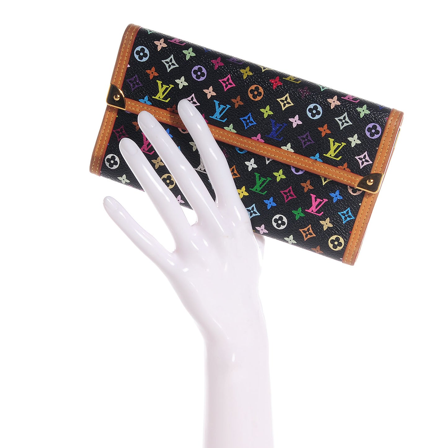 Monogram Multicolor Porte Tresor International Wallet Black