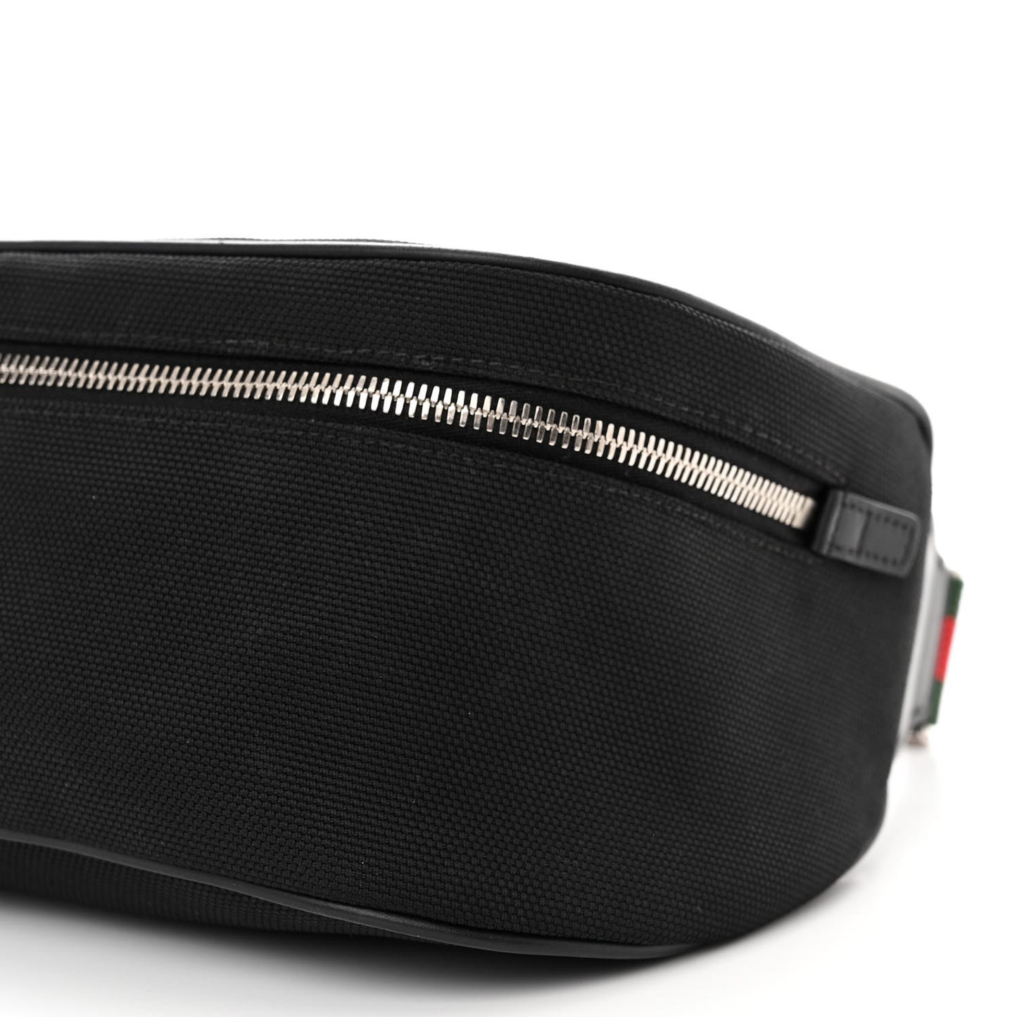 Techno Canvas Web Large Belt Bag Black