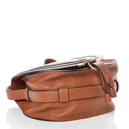 Chloe Calfskin Mini Marcie Round Crossbody Bag Tan 4 of 10