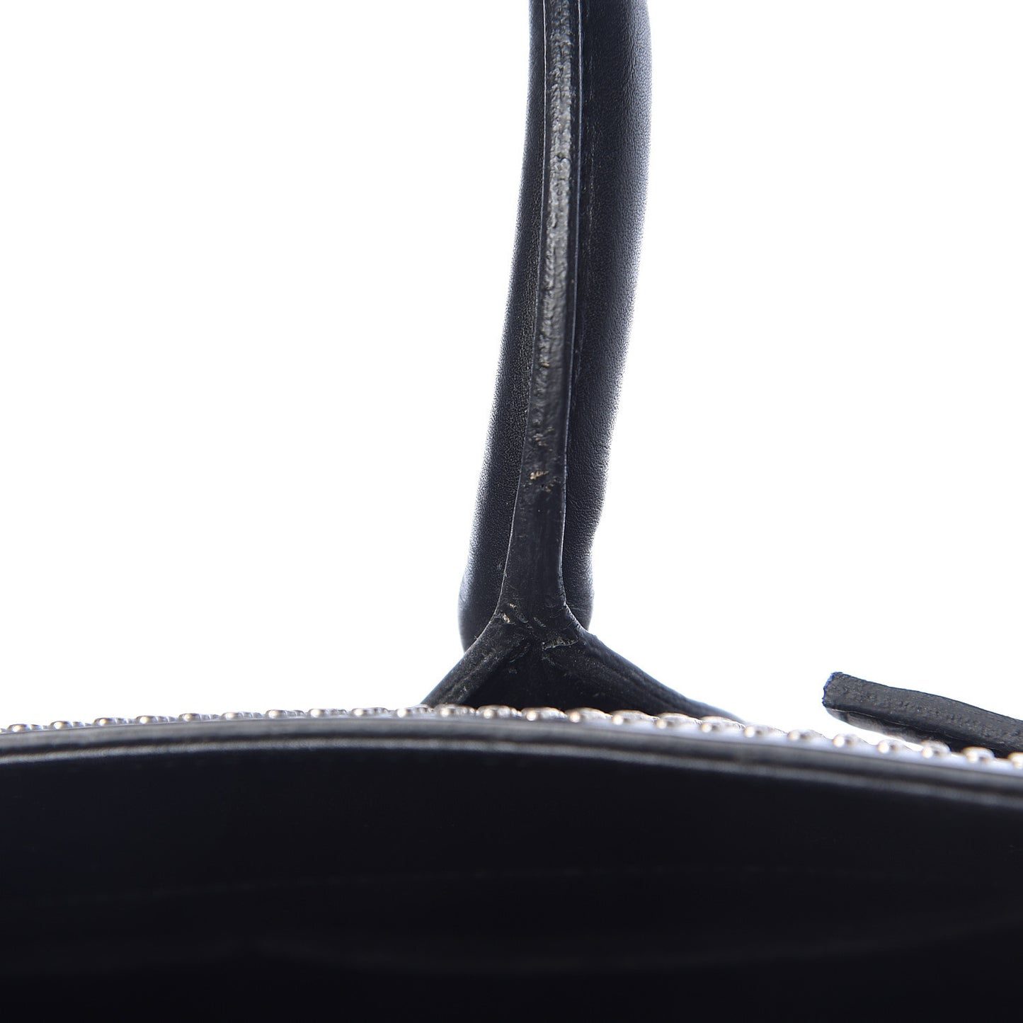 Calfskin Studded Small Sac De Jour Black