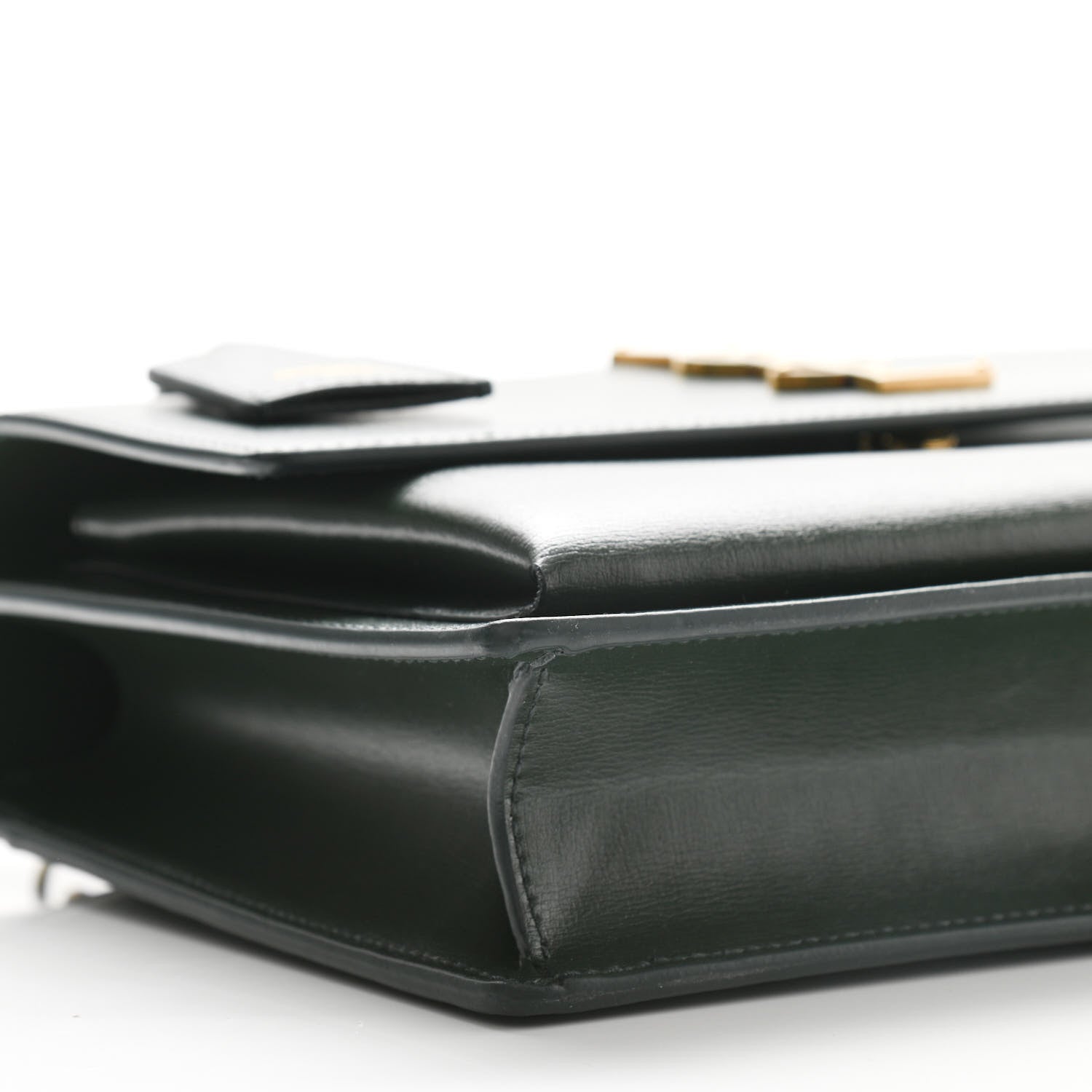 Saint Laurent Calfskin Medium Monogram Sunset New Vert Fonce 10 of 11