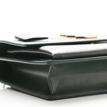 Saint Laurent Calfskin Medium Monogram Sunset New Vert Fonce 10 of 11