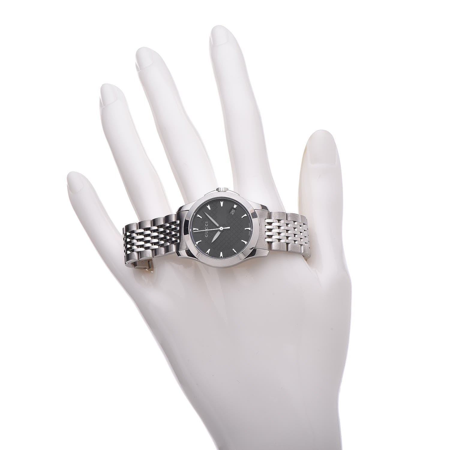 Gucci Stainless Steel 27mm G-Timeless Quartz Watch Black 2 of 7