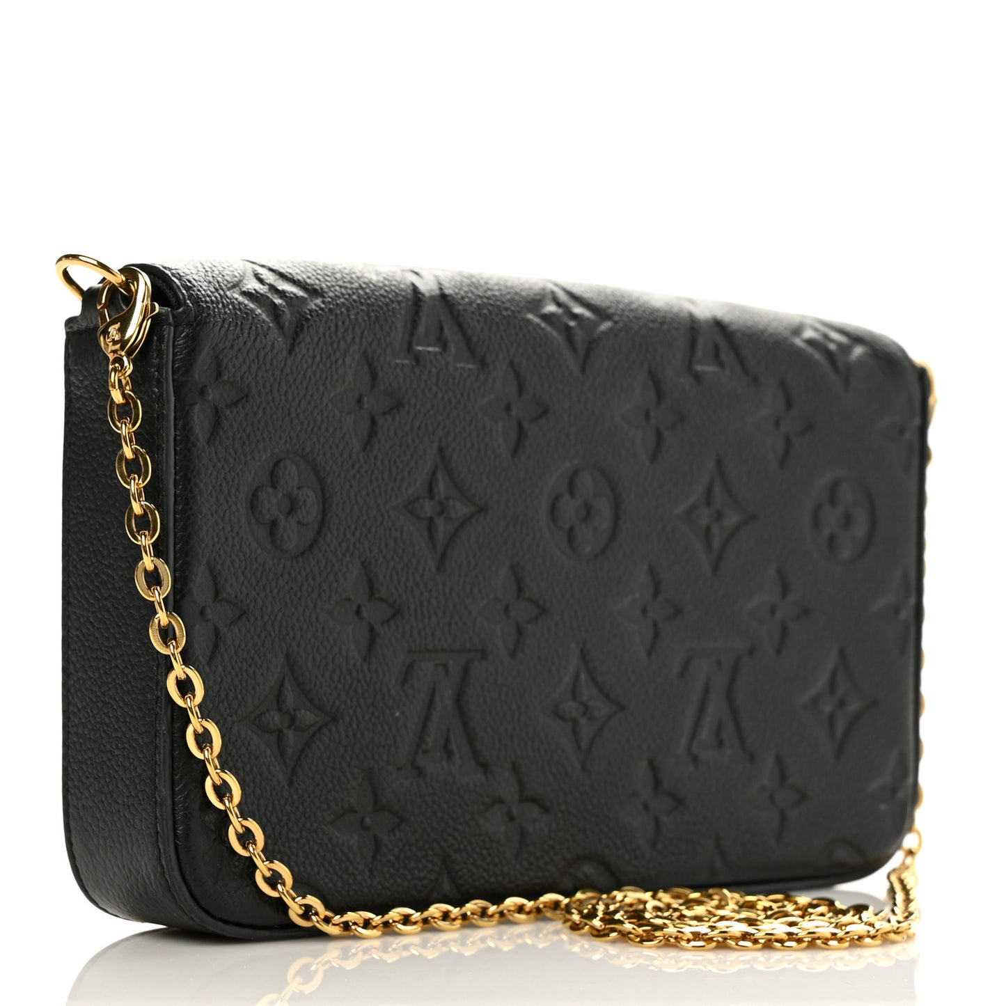 Empreinte Pochette Felicie Chain Wallet Black