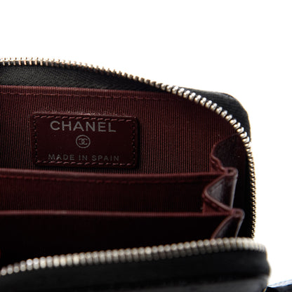Chanel Caviar Quilted Zip Coin Purse Black 6 of 8