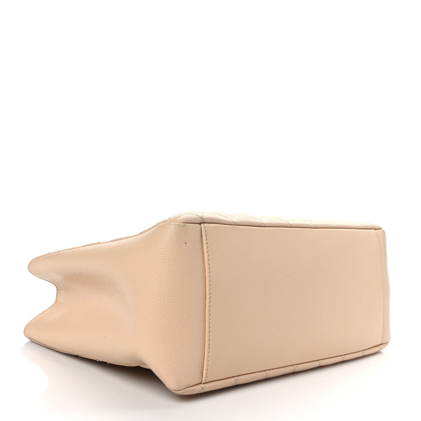 Caviar Quilted Grand Shopping Tote GST Beige Clair