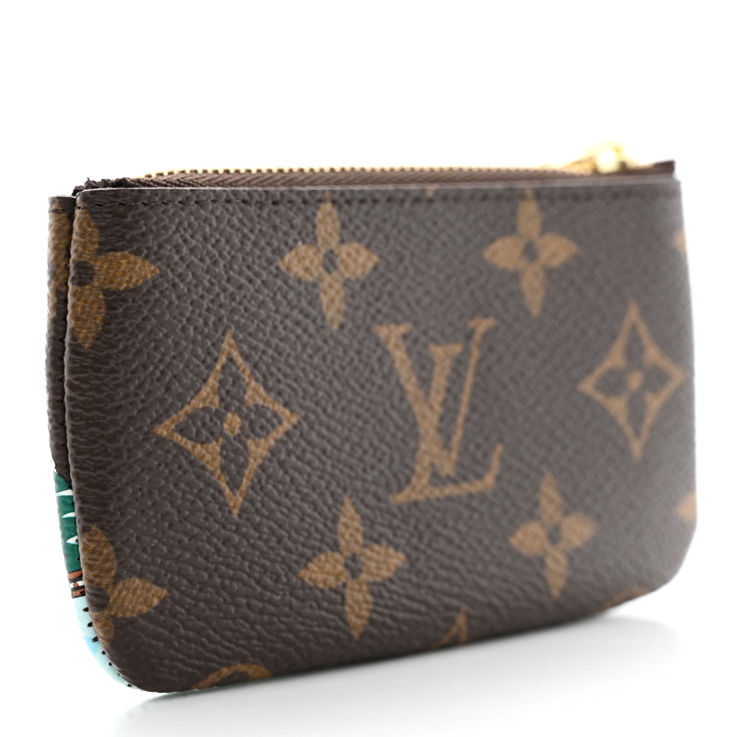 Louis Vuitton Monogram 2023 Christmas Animation Alpine Key Pouch Pink 3 of 8