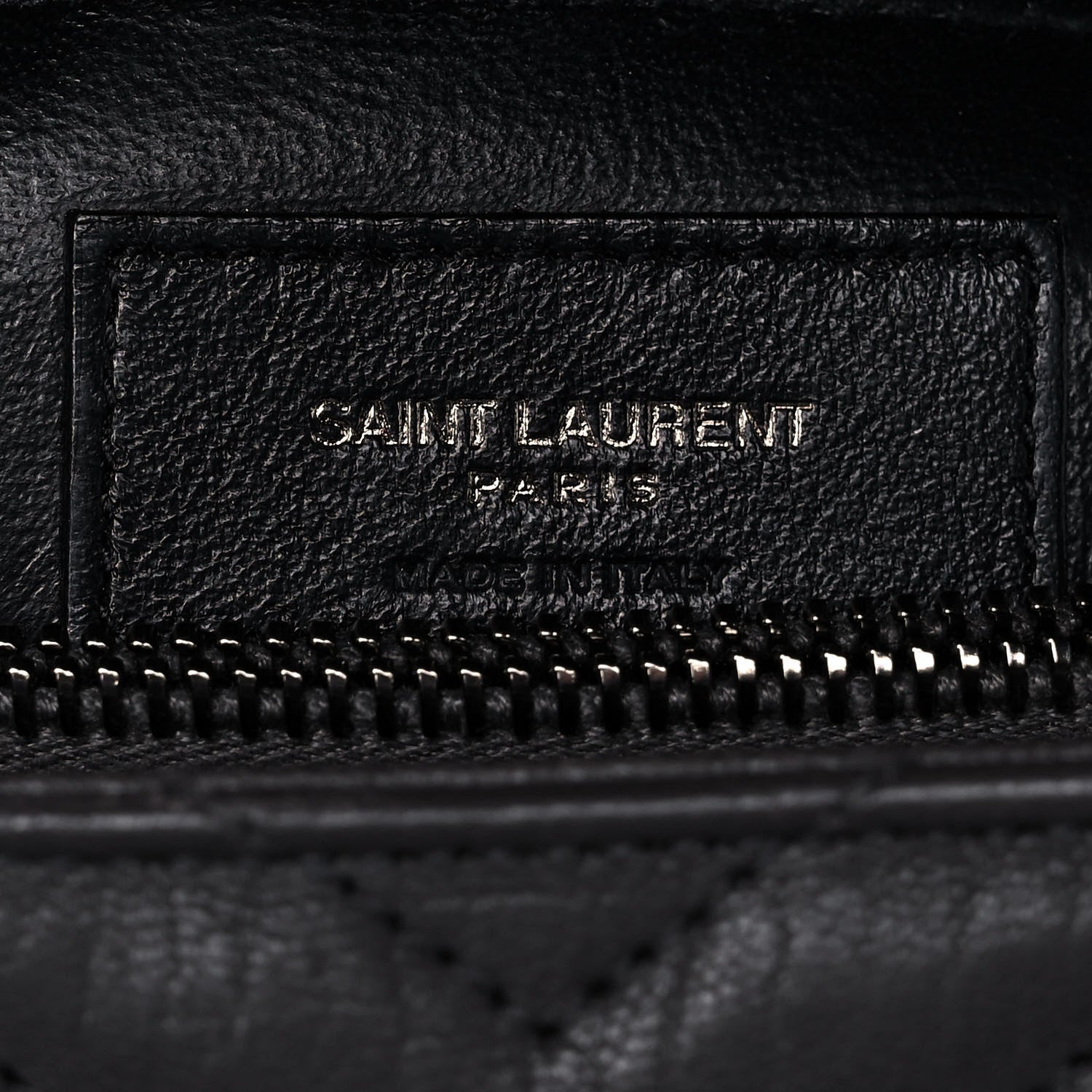 Saint Laurent Sheepskin Matelasse Chevron Monogram Medium College Bag Asphalt 7 of 12