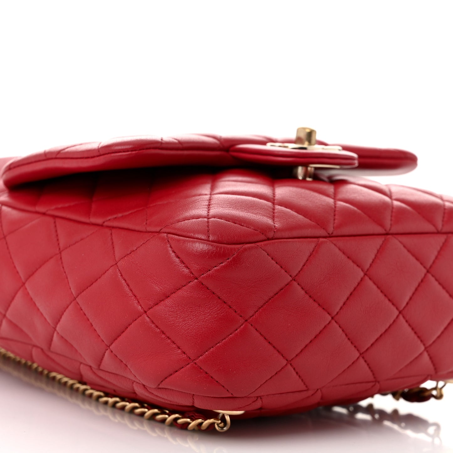 Lambskin Quilted Small In Seoul Backpack Red
