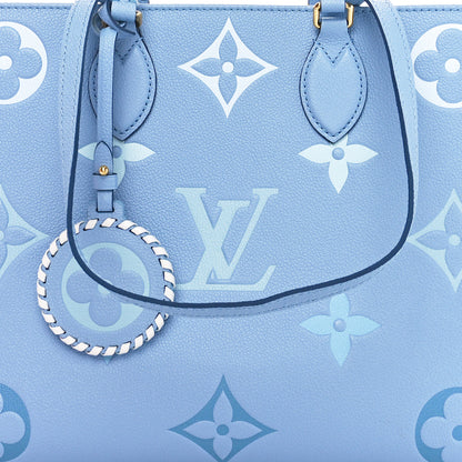 Louis Vuitton Empreinte Monogram Giant By The Pool Onthego MM Summer Blue 8 of 10