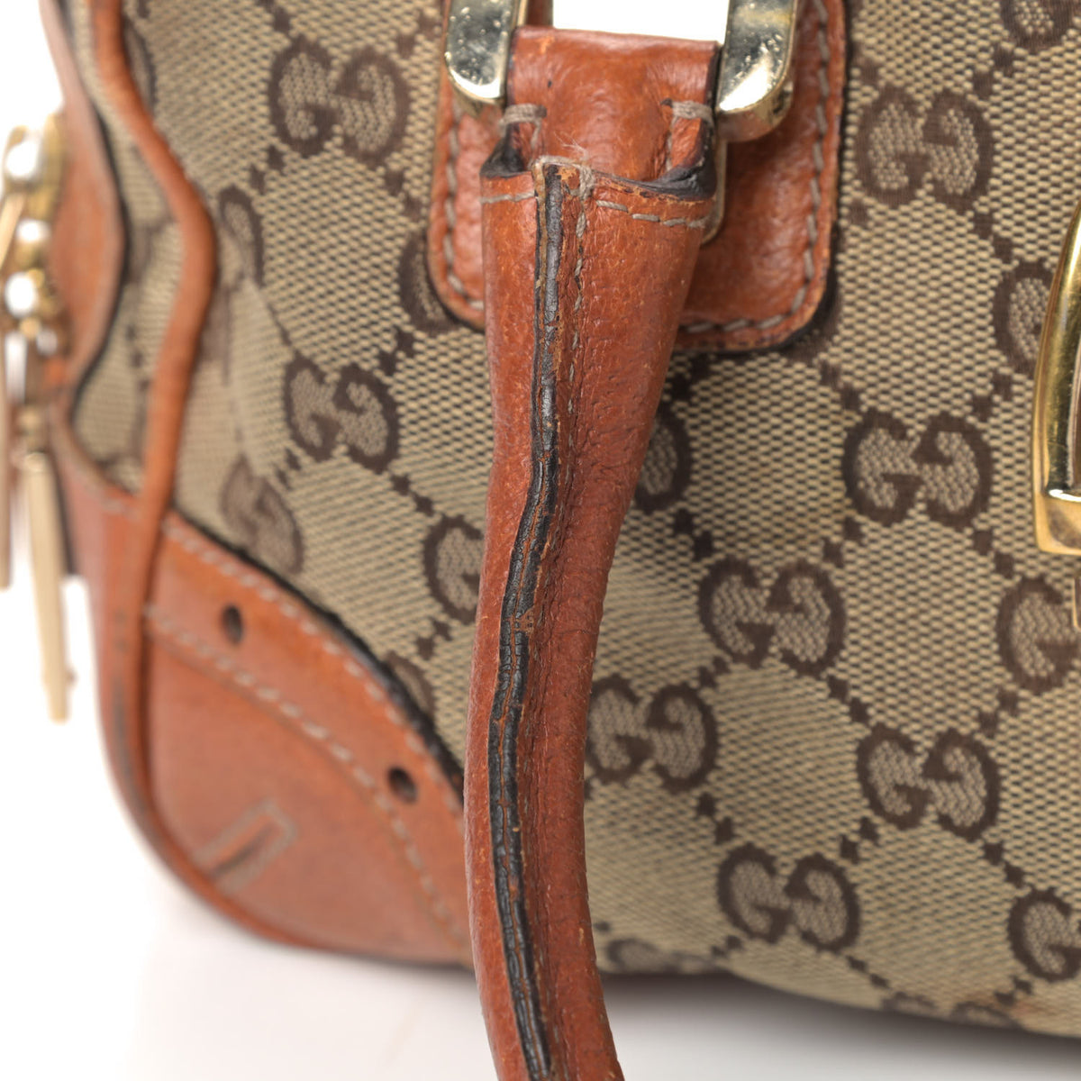 Monogram Glam Boston Tote Orange