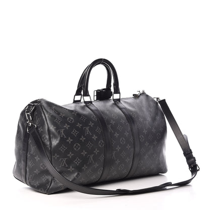 Louis Vuitton Monogram Eclipse Keepall Bandouliere 45 3 of 16