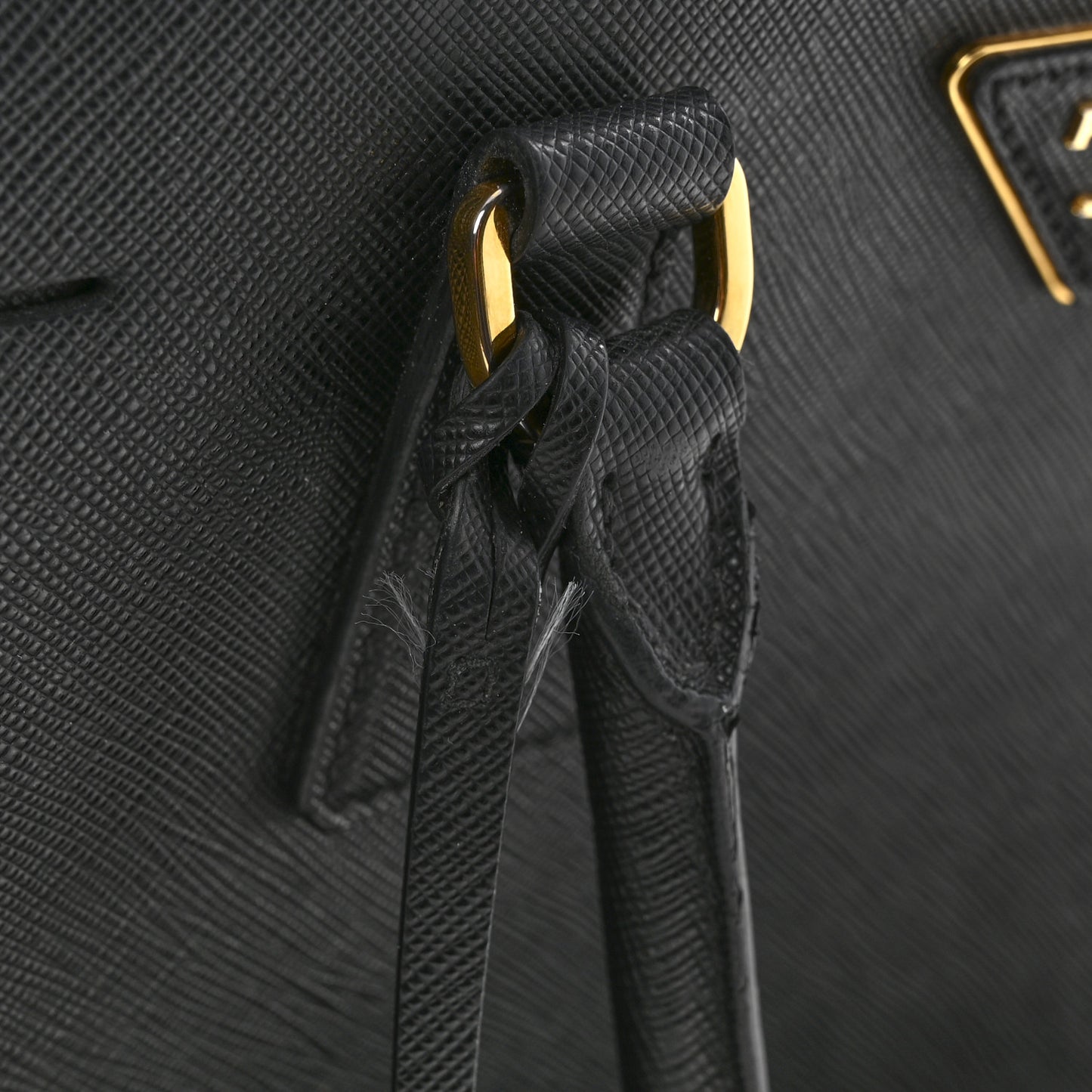 Saffiano Lux Large Galleria Double Zip Tote Black