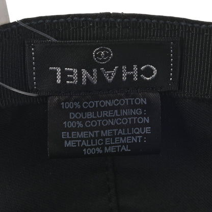 Chanel Cotton CC Cap Hat Black 8 of 11