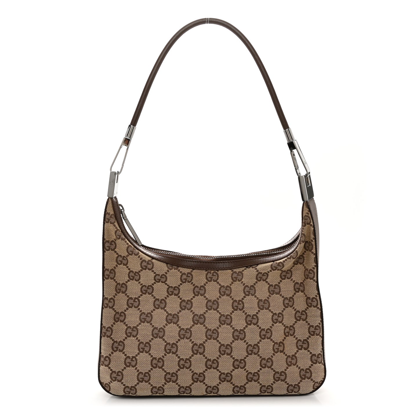 Monogram GG Small Clasp Hobo Brown