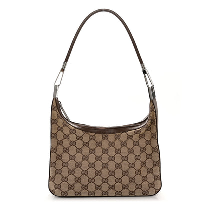 Gucci Monogram GG Small Clasp Hobo Brown 1 of 10