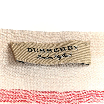 Burberry Wool Silk Gauze Giant Check Lightweight Scarf Stone 3 of 4