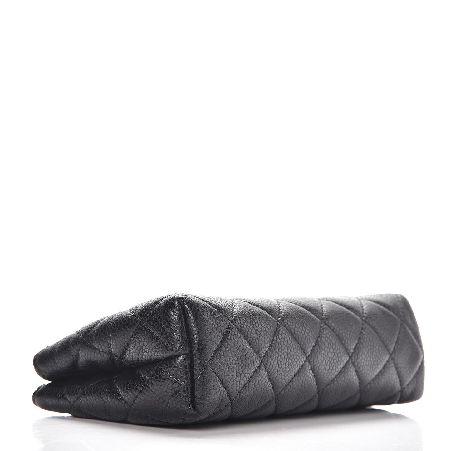 Caviar Quilted Small Cosmetic Case Black