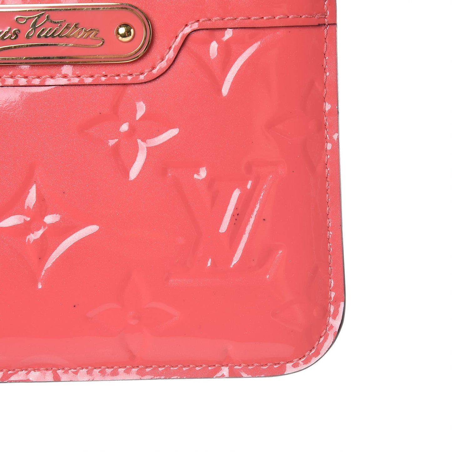 Vernis Key Pouch Rose Litchi