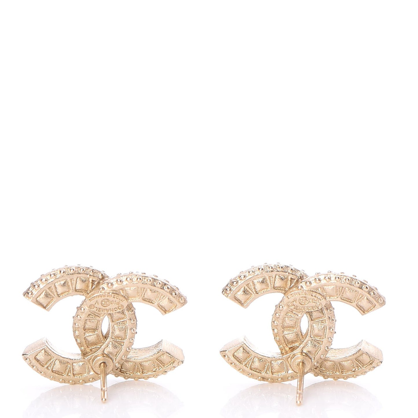 Crystal CC Earrings Gold