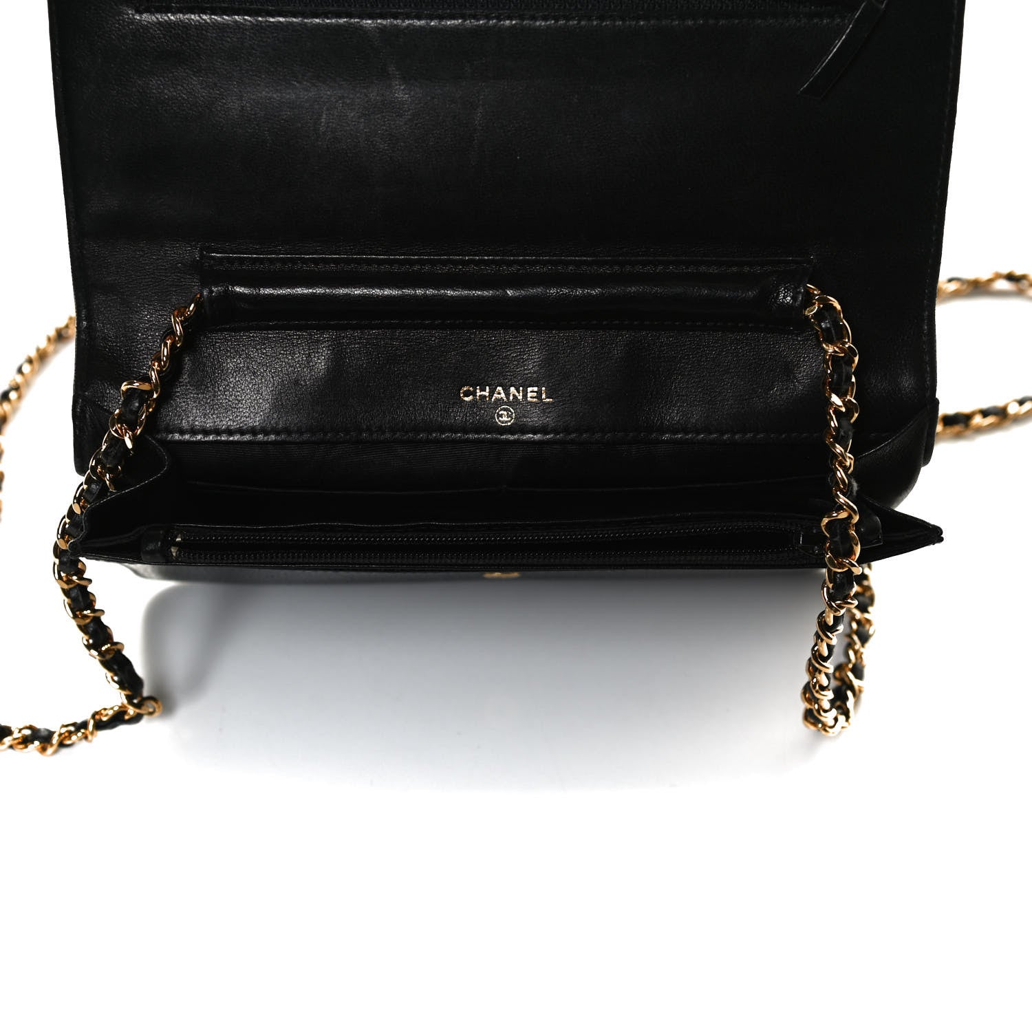 Chanel Caviar Timeless CC Wallet On Chain WOC Black 5 of 15
