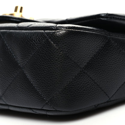 Chanel Caviar Quilted Mini Sweetheart Flap Black 10 of 10