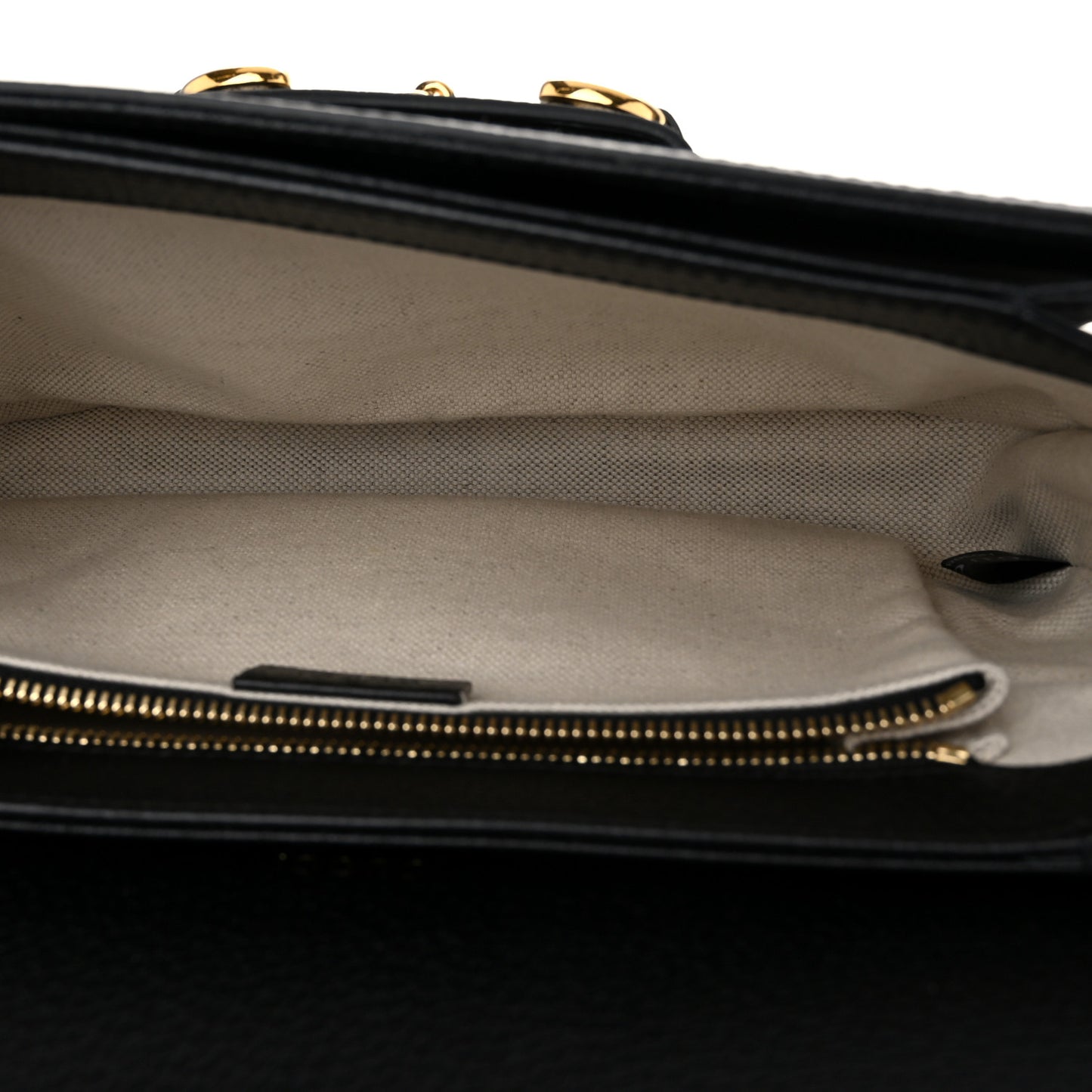 Jacquard Black Denim GG Monogram Textured Dollar Calfskin Horsebit 1955 Shoulder Bag Black Ivory