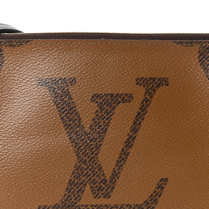 Louis Vuitton Reverse Monogram Giant Double Zip Pochette 7 of 9
