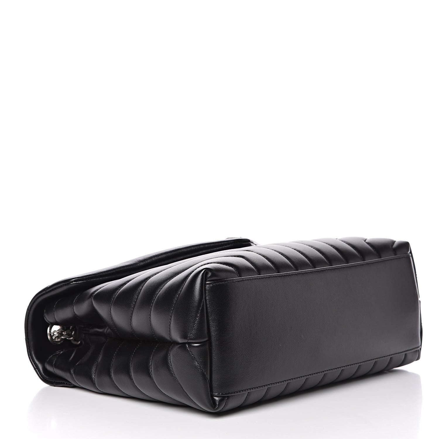 Saint Laurent Calfskin Y Quilted Monogram Medium Loulou Chain Satchel Black 4 of 11