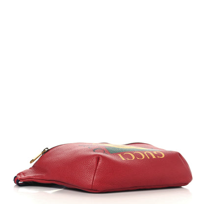Gucci Grained Calfskin Logo Belt Bag Hibiscus Red 4 of 10