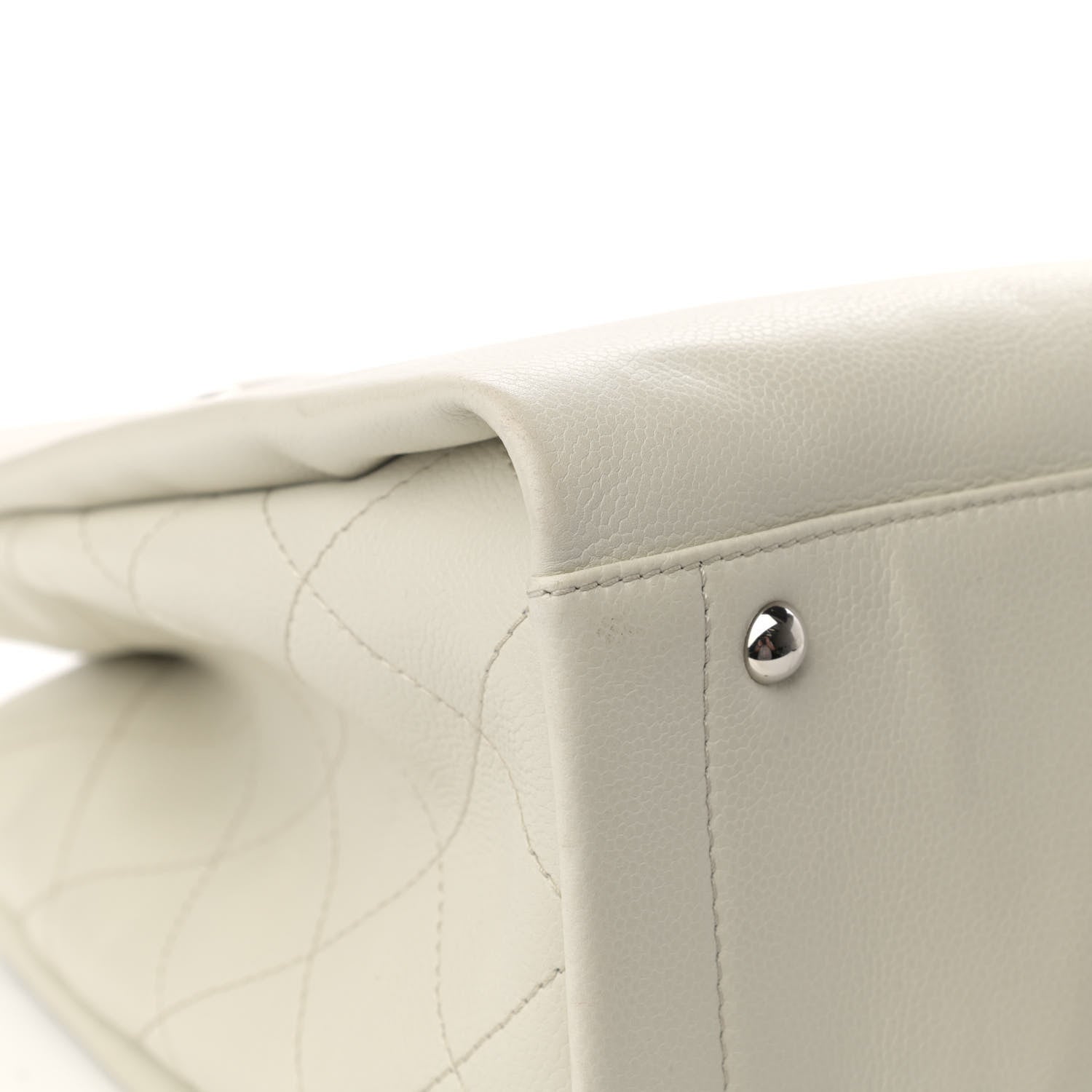 Chanel Caviar CC Tote White 10 of 16