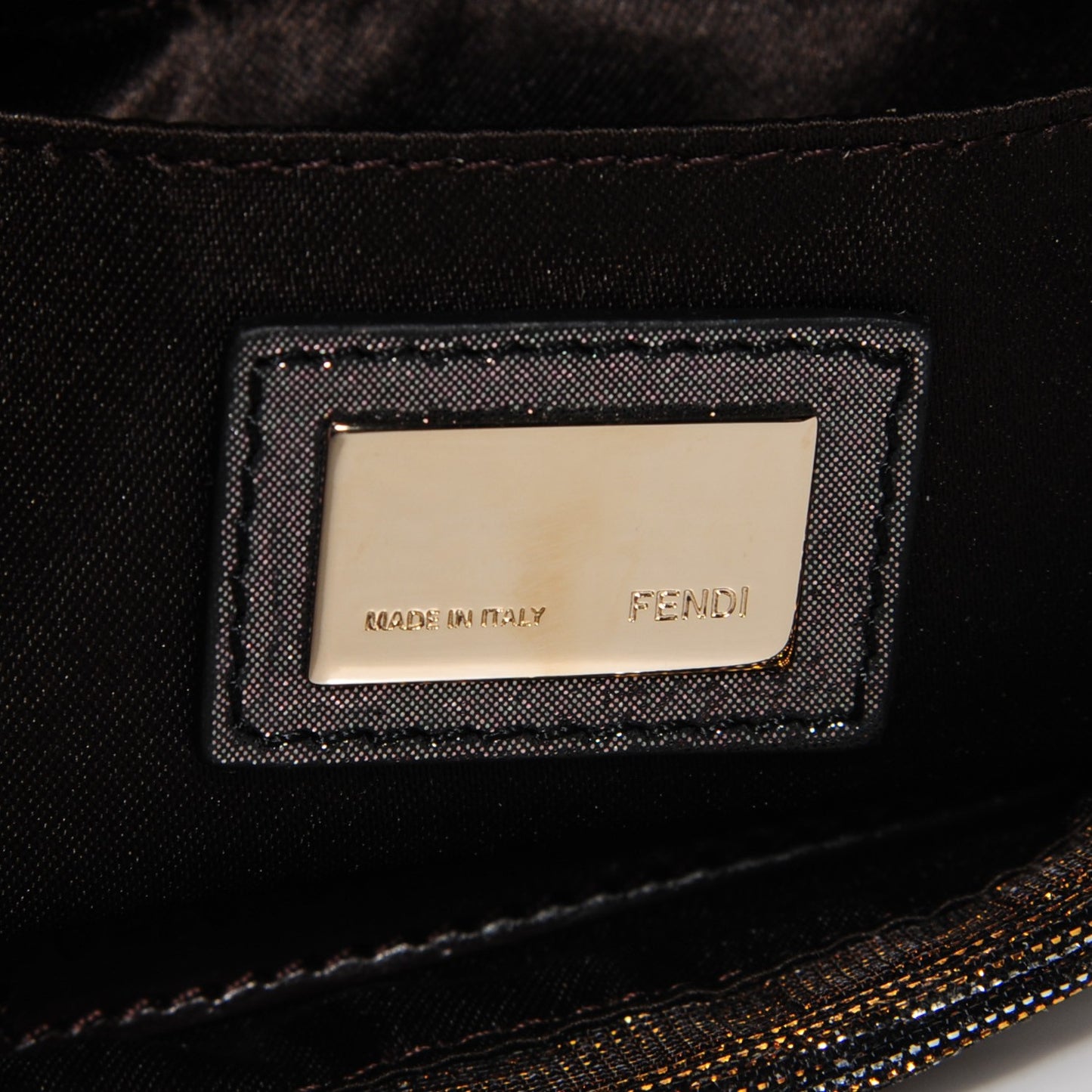 Metallic Lurex Zucca Mia Pochette Gold Silver
