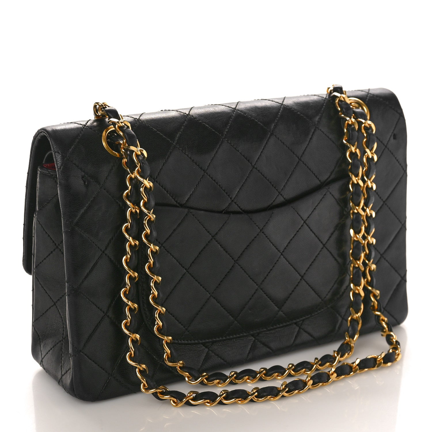 Chanel Lambskin Quilted Medium Double Flap Black 3 of 11