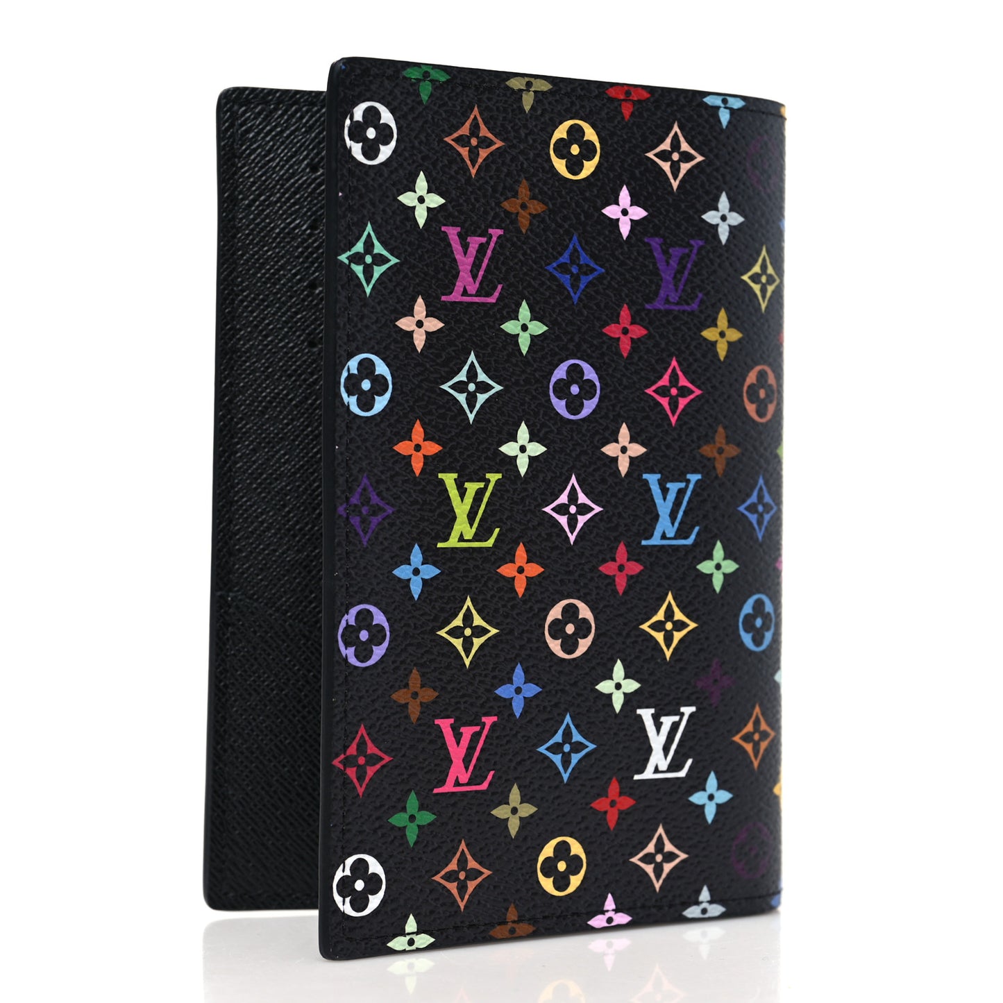 LV X TM Monogram Multicolor Passport Cover Black