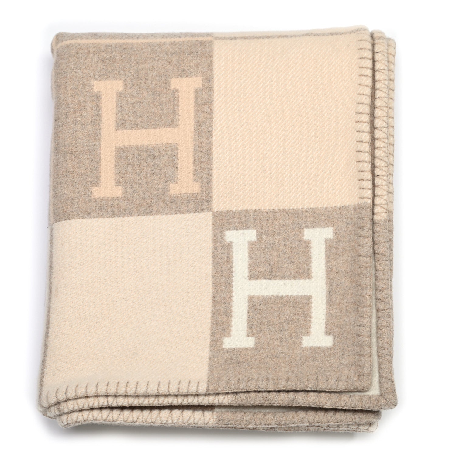 Hermes Wool Cashmere Avalon III Blanket Coco Camomille 1 of 3