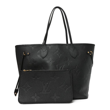 Louis Vuitton Empreinte Monogram Giant Neverfull MM Black 3 of 10